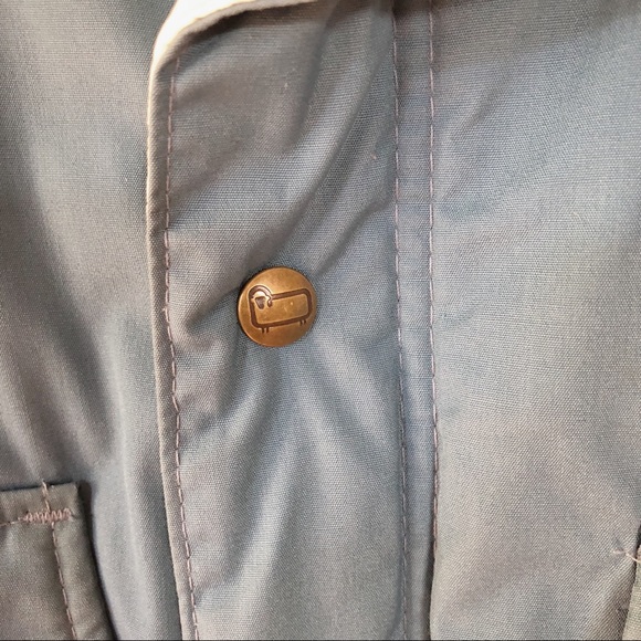 VINTAGE Woolrich blue insulated zip up jacket - Picture 4 of 8